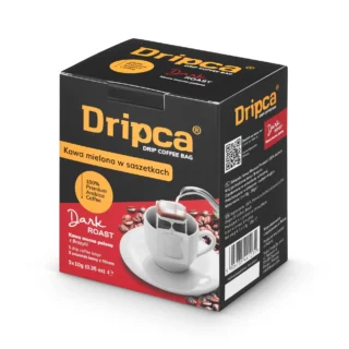 Dripca kawa mielona w saszetkach z filtrem mocno palona 5x10g.resize